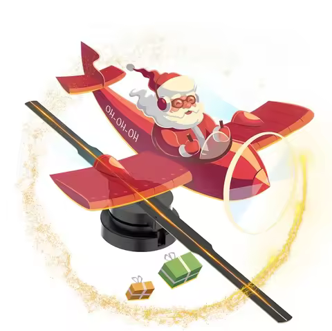 DIY Video LOGO LED Neon Lights Rotating Display AD 3D Holographic Projector 42cm 3D Holographic Fan 