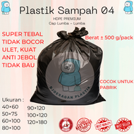 [40 Mikron - 500gr] Plastik Sampah Lumba HDPE Premium | Tidak Berbau Ulet Kuat & Tidak Mudah Sobek –