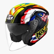 KYT NFJ 3 Nation with Extended Spoiler Helmet | PSB Approved Helmet