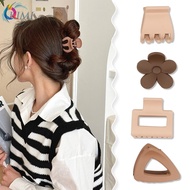 KIMI-Hairpin Hold Plastics Secure Sophistication Unique Versatile Coffee Color