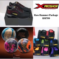 Bowling Package - Hammer Raw - Xtech Shoe - Xtech 1 Ball tote - X Proshop - X Pro Shop - XPROSHOP