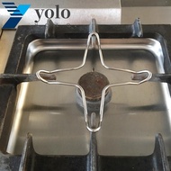 YOLO Pot Stand Silvery for Gas Hob Camping Supplies Heat Diffuser Gas Cooker Rack