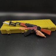 1:6兵人武器配件AK47槍模沖鋒槍突擊步槍二戰軍事場景DAM玩具模型【精品】