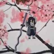 GANTUNGAN Obanai Iguro Acrylic Keychain Kimetsu No Yaiba Demon Slayer Keychain