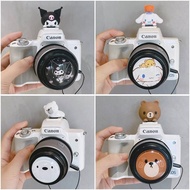 Cute Lens Cover Hot Shoe Cover Set Suitable For Nikon Sony Fuji Canon M50M6200D850DXT4
