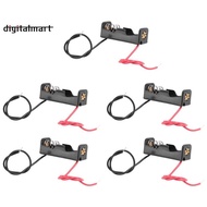 5pcs 4.3" Wire Leads Black Battery Storage Slot Holder 1 x 12V 23A/27A