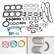 6G72 V73 Full gasket set kit crankshaft connecting rod bearing piston ring for Mitsubishi Pajero Mon
