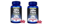 Nite Thru Advanced Sleep Aid for Adults, Two-Stage Timed-Release Melatonin 6mg, Dietary Sleep Supple
