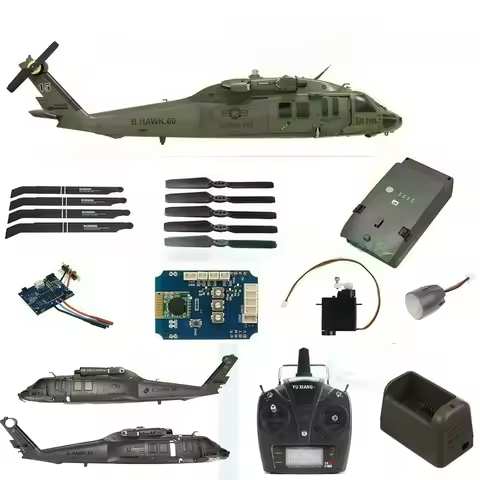 YuXiang F09 F09V Helicopter UH60-Black Hawk Accessories Body Battery Blade Nose Landing Gear For Eac