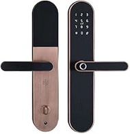 Home Office Biometric Fingerprint door Lock with APP Wifi Security Smart Door Lock Waterproof Electronic RFID Card Ditital Home Lock (Color : A)