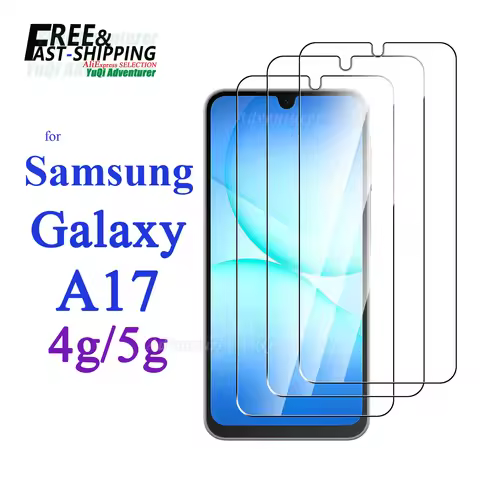Screen Protector For Samsung Galaxy A17 4G 5G Tempered Glass HD 9H Transparent Clear Anti Scratch Ca