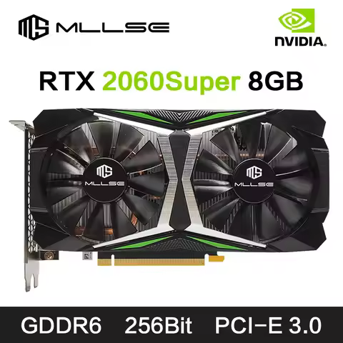 MLLSE RTX 2060 Super 8GB Graphics Card GDDR6 256 Bit PCI-E 3.0×16 8Pin NVIDIA GPU Rtx 2060super Gami