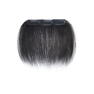 GAOEN 10/15cm Tóc Giả 100% Kẹp vào Trán cao Miếng dán tóc trán Vô Hình Tóc Giả Tóc mái thật Dành cho