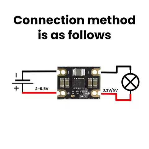 TPS63802 Auto Buck Boost Converter 1.8-5.5V to 3.3V 5V Step Up Step Down Power Module