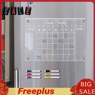 Magnetic Suction Dry Erase Fridge Calendar Clear Kitchen Fridge Calendar Acrylic