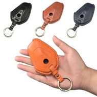 CARAMELOMA Motorcycle Key Cover​, Retro Anti-Scratch ​Leather Key ​, ​Magnetic Closure​ Genuine Leat