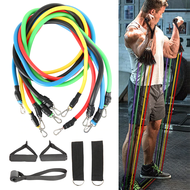 11 PCS Resistance Bands Yoga Bands Fitness Gym Kit Bands Rintangan