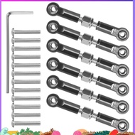 6Pcs Adjustable Metal Linkage Pull Rod Front /Rear Servo Link for  A949 A959 A969 A979 K929 RC Car U