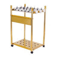 Lobby Umbrella Stand Office 18 Stainless Steel Gold Umbrella Stand Bank Hotel Titanium logo School 1