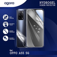 LAYAR Anti-Scratch Hydrogel For Oppo A55 5G Hydrogel SCREEN Protector Film - ANTI SPY, FULL SCREEN, 