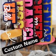 1 Piece Personalized Custom College High School Dance Graduation Grad Seniors Keychain Keyring Name 