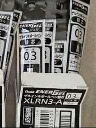 PENTEL 0.3  ENERGEL黑色替芯