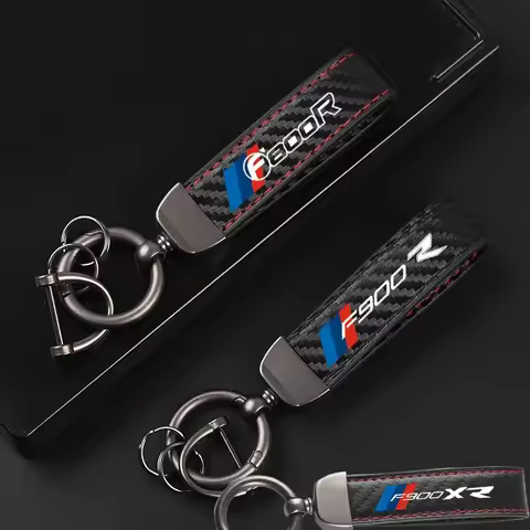 Leather Motorcycles keychain horseshoe buckle jewelry key chain for BMW F800R F900R F900XR Motorcycl
