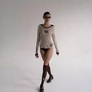 Badblood American Women's Slim-Fit Contrast Color Jersey T-Shirt