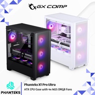 Phanteks XT Pro Ultra Black & White with 4x M25 DRGB Fans Support BTF | ATX CPU Case | Computer Case