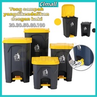 20L 30L 50L 80L 100L with Step Foot Pedal Kitchen Garbage Trash Can Restroom Waste Bin Pedal trash b