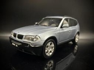 【收藏模人】Kyosho BMW X3 e83 冰藍色 1/18 1:18  休旅車 模型車