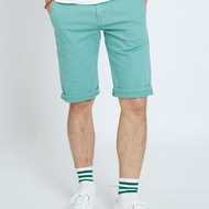 EDWIN 男款 基本斜袋休閒短褲 (灰綠色)