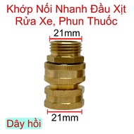 Khớp Nối Nhanh Ren 21mm 27mm Cho Máy Rửa Xe Dây Curoa