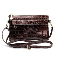 2017 new diagonal woman crocodile pattern Bag Fashion Bag Clutch Bag woman shoulder