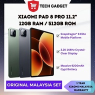 Xiaomi Pad 8 Pro 11.2" [12GB+512GB] Wifi Only Snapdragon 8 Elite Mobile Platform |3.2K Crystal-Clear