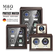MELANCY Spot Goods Luxury Gift Brand Wood Watch Winder  6 Slot Automatic Watch Box Cabinet Clock Storage Box Watch Shark MQ-L60 and MQ-T60