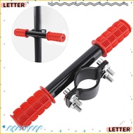 LETTER Safety Handlebar, Nonslip Adjustable Children Handle Grip, Durable Black/Red Kid Scooter Hand