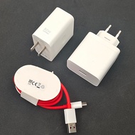 OnePlus 80W SuperVooc Charger EU US Fast Charging Power Adapter USB C Cable For oneplus 1+ Nord 5 4 