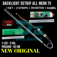 BACKLIGHT LED LIDI STRIP STRIPS UNIVERSAL MULTI PLUS INVERTER LAMPU TV BL KECIL SMD LED TV UNIVERSAL