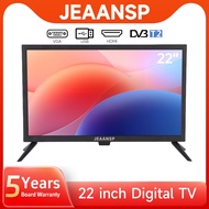 JEAANSP TV 22 Inch Digital TV Full HD LED TV Built-in MYTV DVB-T2
