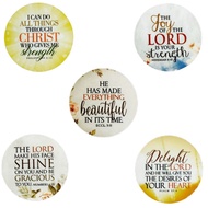 Bible Verse Fridge Magnet * 7.5cm * Christian Gift * Good News and Resources