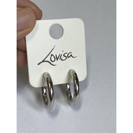 Lovisa earrings - Silver chunky  mini hoops earring