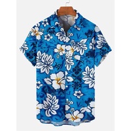 Mens Shirts Short Sleeve Tropical Plants Button Down Shirts Summer Beach Shirts Camping Shirts Short