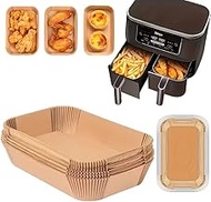 Boolavard 168 Sheets Compatible for Ninja Dual Air Fryer Non-Stick Baking Paper Sheets - Disposable 