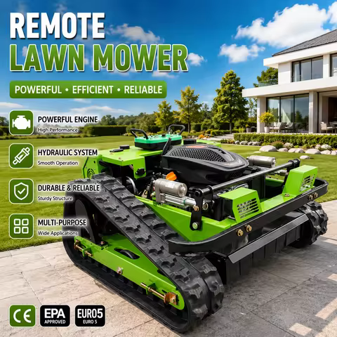 Crawler Remote Control Grass Cutter 500mm Lawn Mower for Orchard Vineyard Garden Maintenance