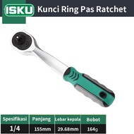 ISKU Gagang Kunci Shock Rachet Wrench Dengan Karet 1/2 1/4 Kunci Rachet Gagang Karet Kunci Pas 1/2
