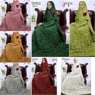 Gamis FARZA set jilbab CORNELI import big size jumbo big sz baju wanita muslimah bonus bros