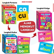 Flash Card Kad Imbas Suku Kata Mari Mengeja Belajar Membaca