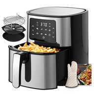 Air Fryer Oven 5.8Qt Big Capacity Air Fryer Toaster Oven, 8 Presets With Airfryer Cookbook, 1400W, L