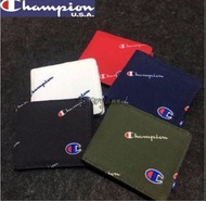 CHAMPION 字樣 LOGO花 帆布 布 MONOGRAM 藍色 BLUE 銀包 錢包 WALLET
